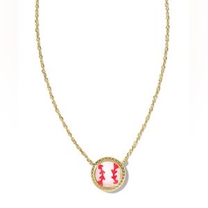 KENDRA SCOTT Baseball Pendant Necklace